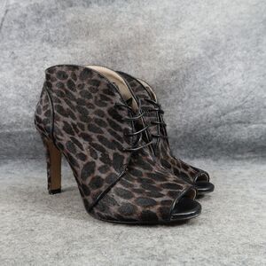 Louise et Cie Shoes Womens 6.5 Bootie Pump Stiletto Peep Toe Veronica Calf Hair